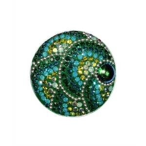 NEW MOSAICO women's austrian crystals adjustable ring in multicolor